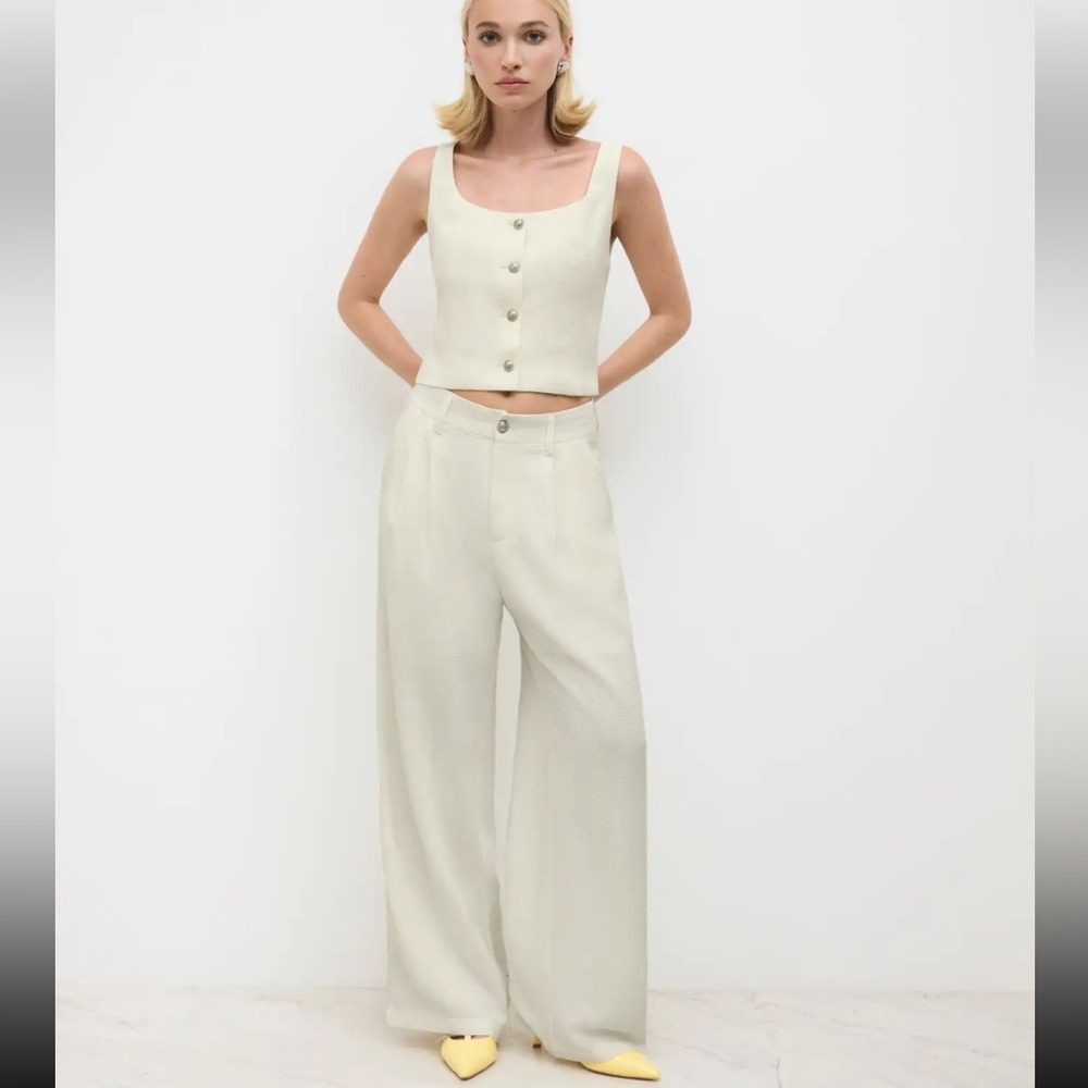 NWT Cider Cream Wide‎ Leg trousers L